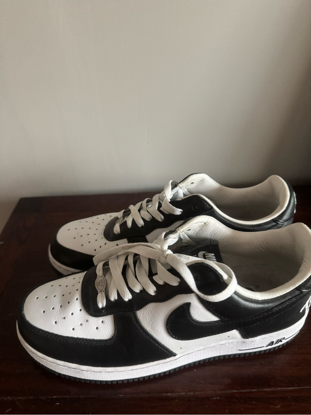 Black & White Low-Top Athletic Sneakers